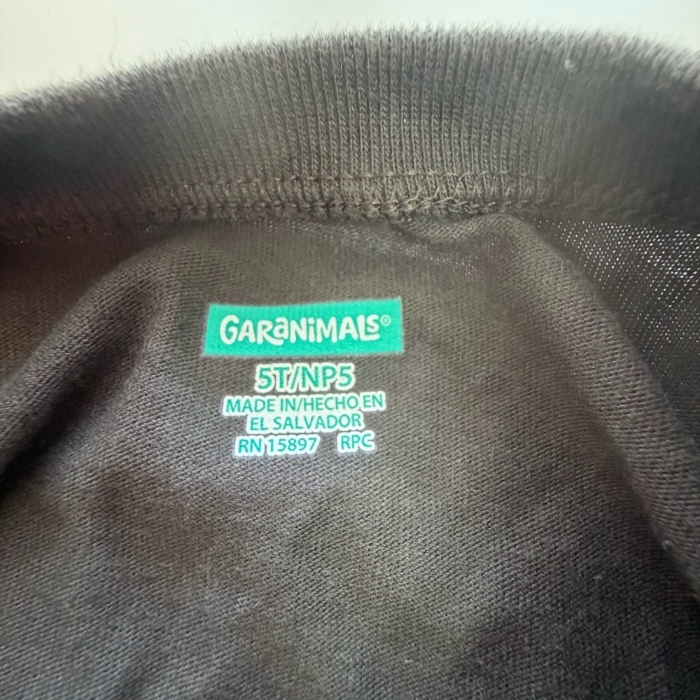 Garanimals Charcoal Long Sleeve Tee with Dinosaur Print - Picture 3 of 5